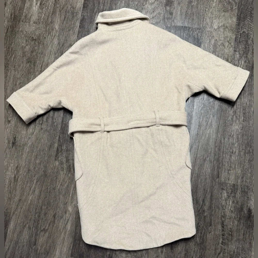 EUC Limited WRAP Tulip WOOL Coat 3/4 SLEEVE Dolman - Picture 13 of 14